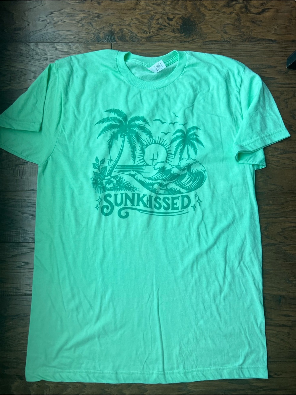 Tultex Mint Green Sunkissed Graphic Tee